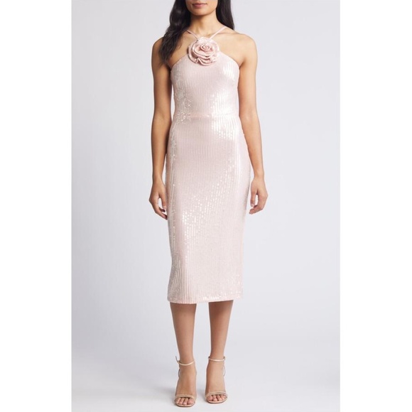 Eliza J Dresses & Skirts - NWT Eliza J Flower Sequin Sleeveless Dress - size 10